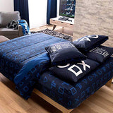 Playstation, Videojuegos, Juegos, Gamers, PS4 Ellos, Chicos, niños Azul Regalo EDREDÓN MATRIMONIAL, Colcha, 2 Vistas, Cama, decoración, habitación- EDICION Limitada