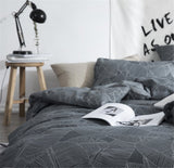 HOME-DCS Funda Nórdica Juego De Ropa para De Cama Sábanas 4 Piezas 100% Algodón Contemporáneo Geométrica Enrejado De La Raya Microfibra Hipoalergénico,Tamaño Completo Y Reina,B,Queen