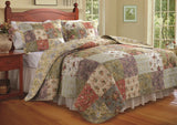 Greenland Home GL-0809CMSQ Blooming Prairie Quilt Set, Full/Queen