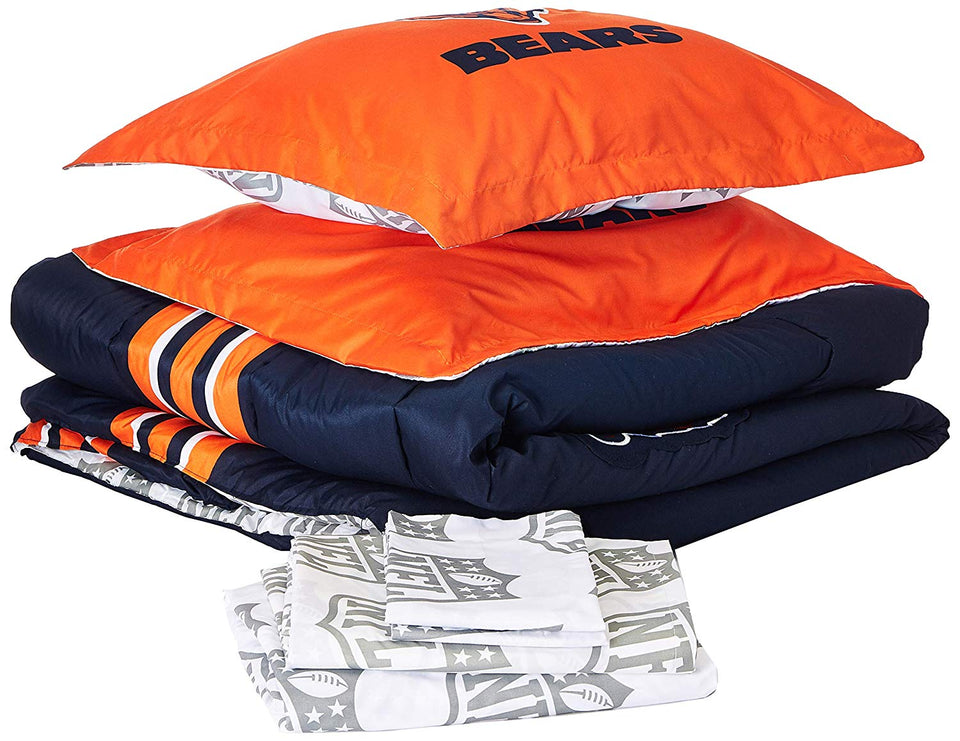 Northwest NFL Juego de Ropa de Cama de tamaño Completo con Applique Comforter