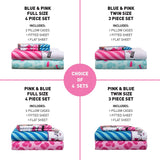 L.O.L. Surprise! Juego de sábanas de Microfibra Suave para niños, Blue Pink - Full Size 4 Piece Pack, Blue Pink - Full Size 4 Piece Pack, 1, 1