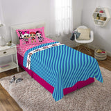 L.O.L. Surprise! Juego de sábanas de Microfibra Suave para niños, Pink Blue - Twin Size 3 Piece Pack, Pink Blue - Twin Size 3 Piece Pack, 1