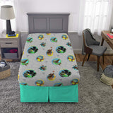 DreamWorks How to Train Your Dragon Cómo Entrenar a tu dragón Kids Ropa de Cama Suave Microfibra Juego de sábanas tamaño Individual 3 Piezas Pack Gris/Azul