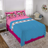 L.O.L. Surprise! Juego de sábanas de Microfibra Suave para niños, Blue Pink - Full Size 4 Piece Pack, Blue Pink - Full Size 4 Piece Pack, 1, 1