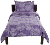 Amazon Basics Set de sábanas de 5 Piezas, Individual Extra Grande, púrpura Floral